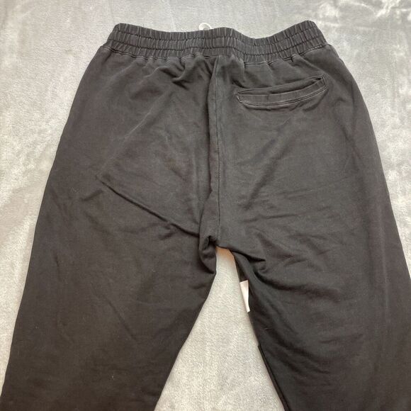 Black Pyramid Joggers Sweatpants Mens M Black Embroidered Logo Streetwear - Picture 2 of 14